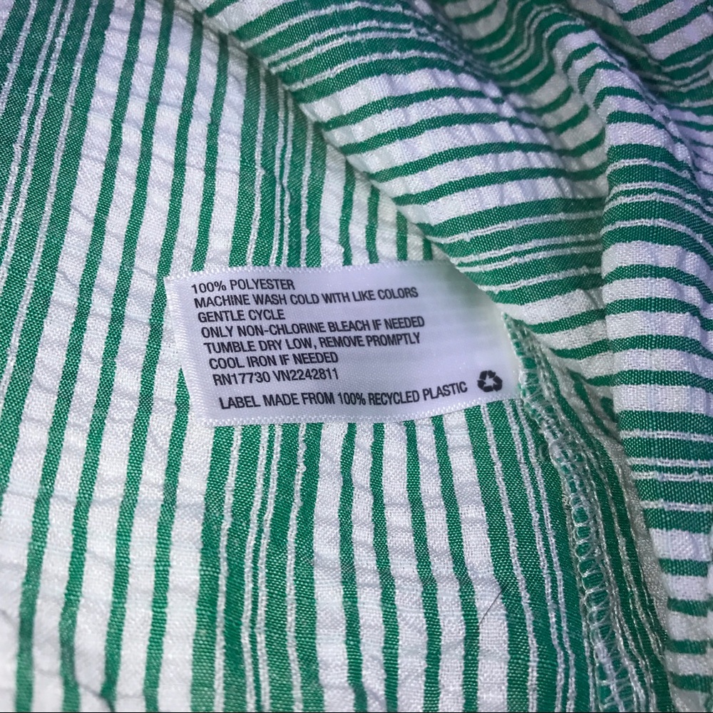 Universal Thread Striped Drawstring Seersucker Top - Picture 4 of 4